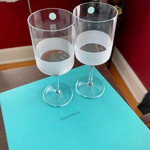Tiffany & Co. Diamond Point Wine Glasses